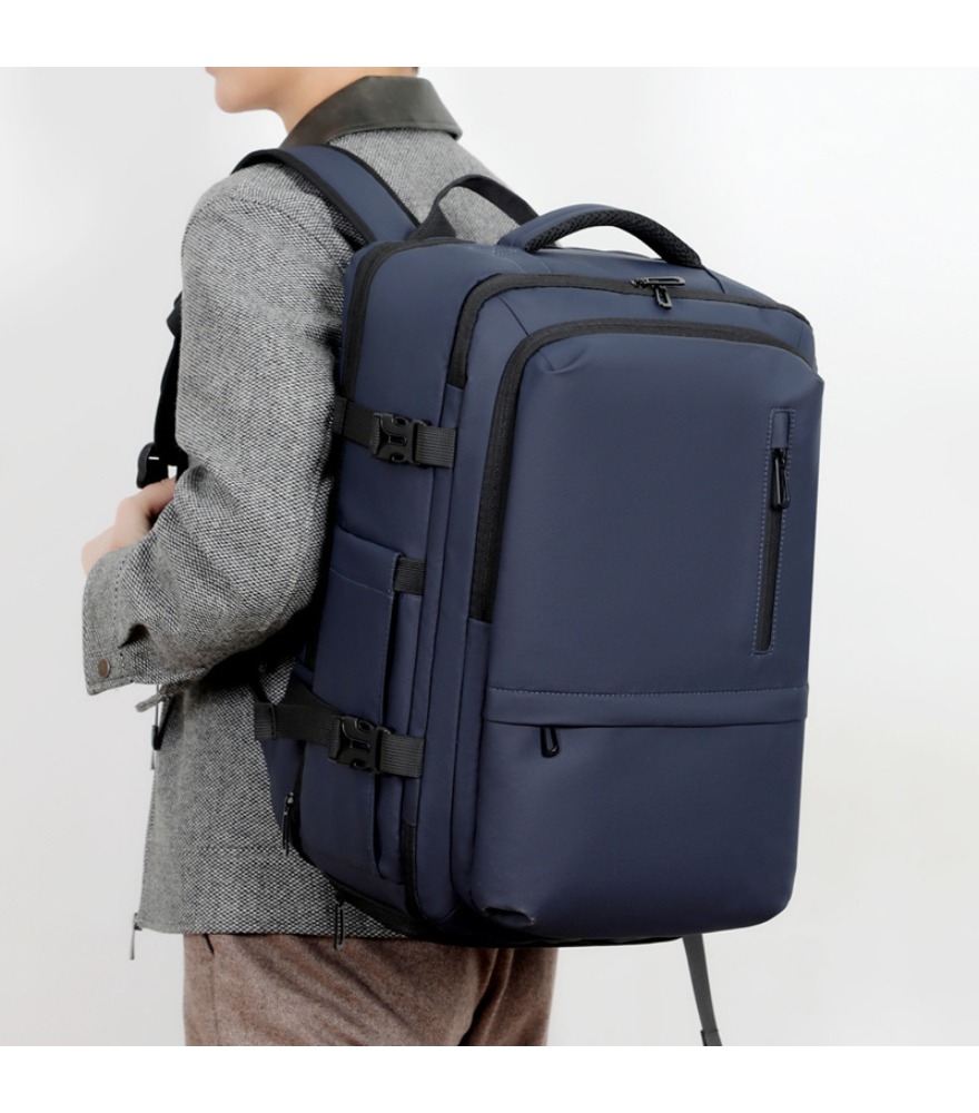 Travel Backpack Anti Theft - Black expandable travel backpack multi compartment