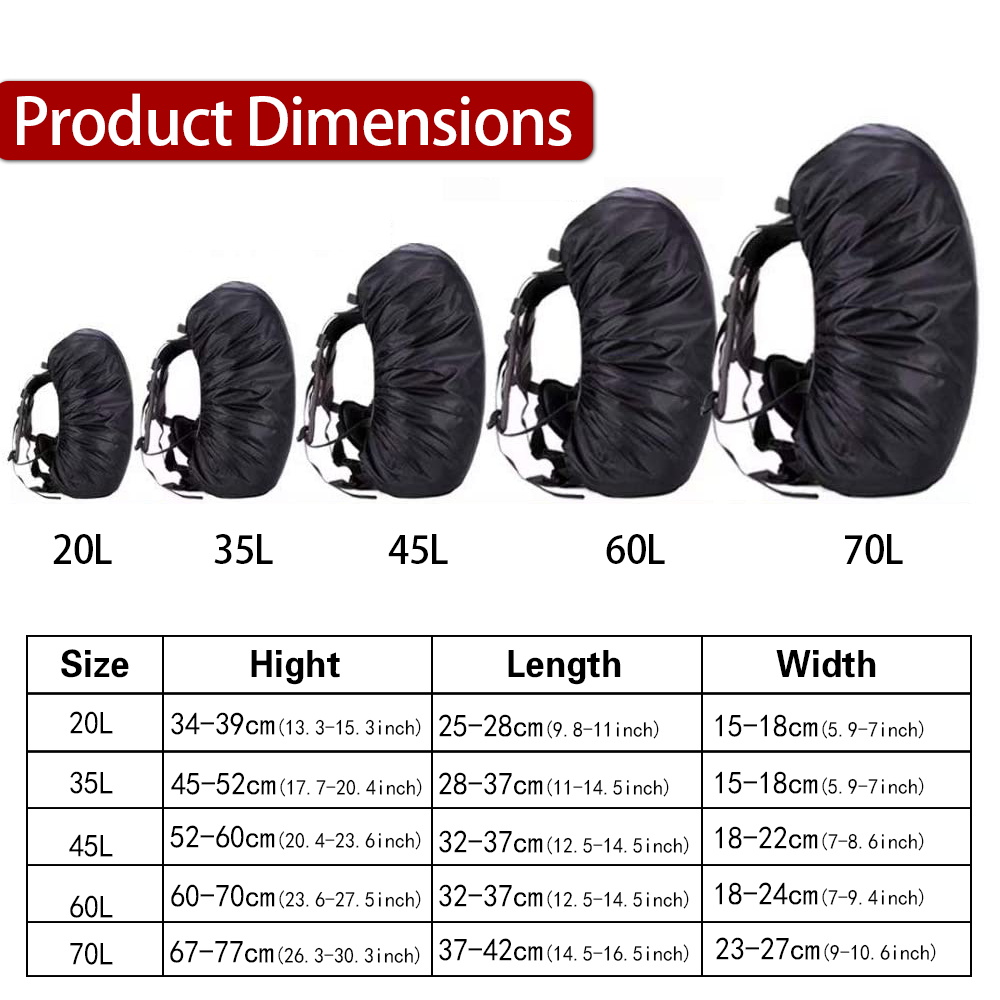 Nylon Backpack Rain Cover Dura - Rain Cover Backpack 评论和价格