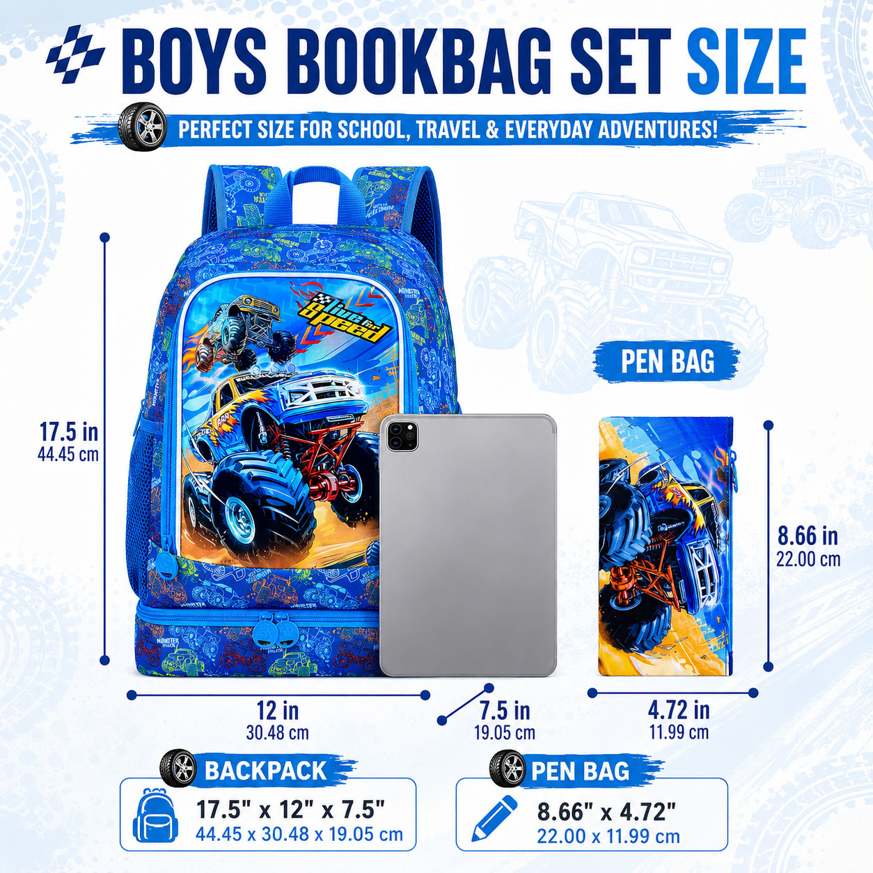 2-in-1 Children Backpack Set,  - Backpack Insert Organizer 评论和价格