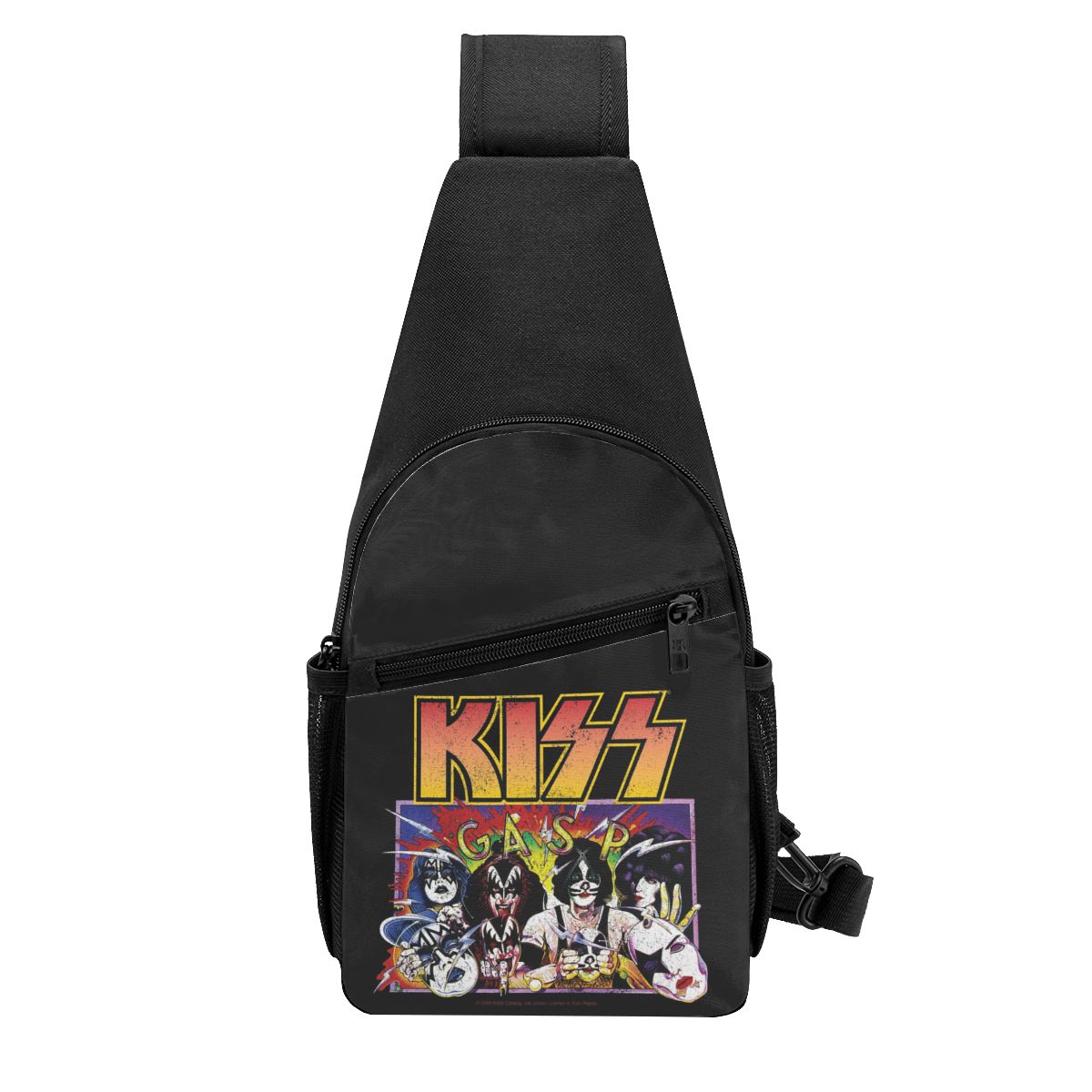 Rock Roll Band Kiss Cat Chest  - Sling Backpack Shoulder 评论和价格