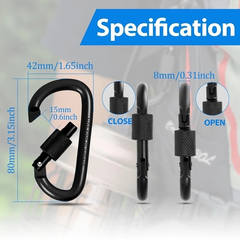 4Pcs Aluminum Alloy D-Ring Car - Backpack Insert Organizer 评论和价格
