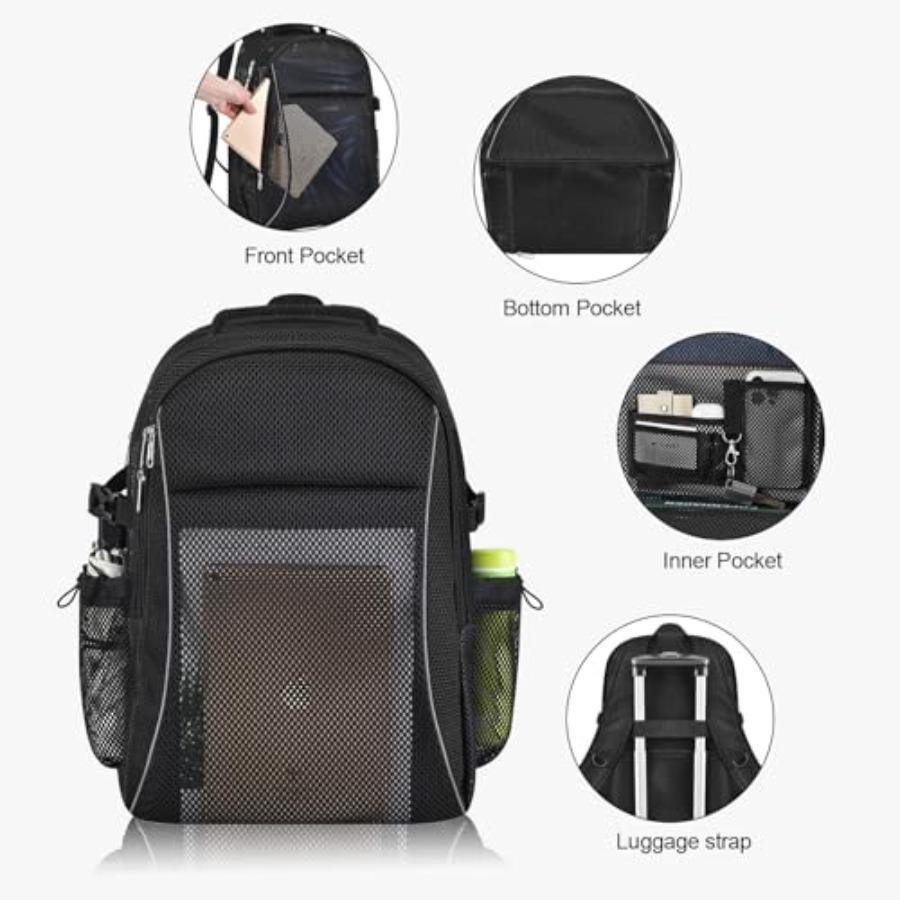 Heavy Duty X-Large Mesh Backpa - Rain Cover Backpack 评论和价格